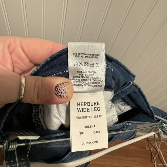 DL1961 Hepburn Wide Leg Jeans Softwear Size 28 - Picture 7 of 7